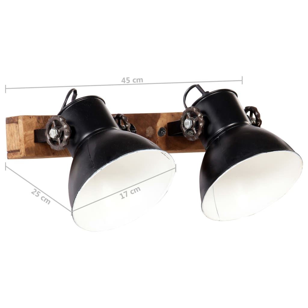 Industrial Wall Lamp Dead Black 45x25 cm E27- Lamps - HomeShopIreland - Home Shop Ireland - Lamps - Industrial Wall Lamp Dead Black 45x25 cm E27