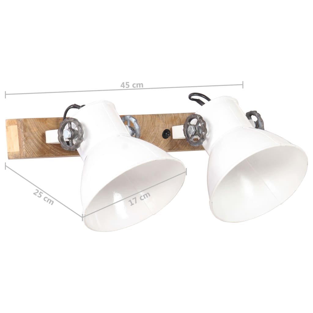 Industrial Wall Lamp White 45x25 cm E27- Lamps - HomeShopIreland - Home Shop Ireland - Lamps - Industrial Wall Lamp White 45x25 cm E27