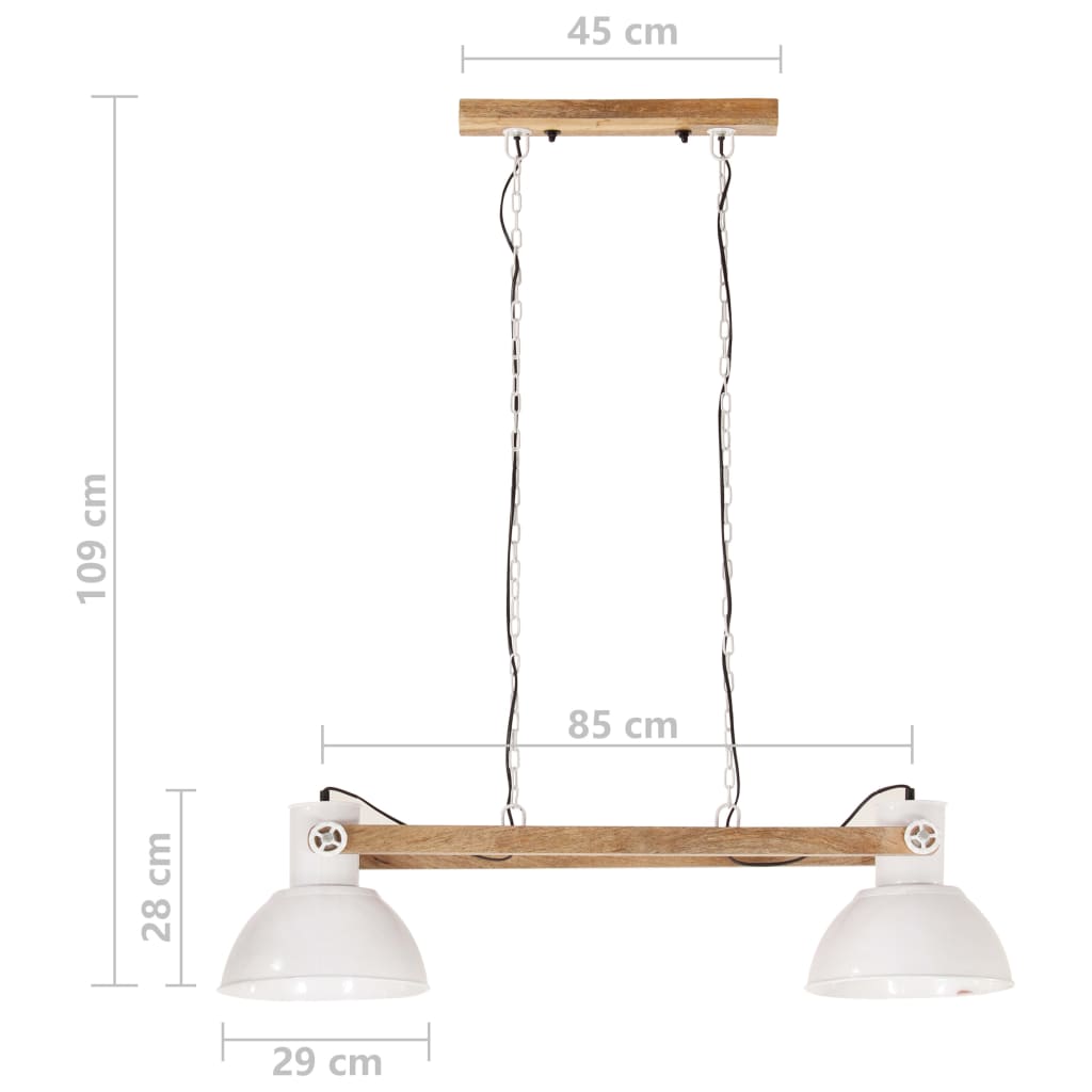 Industrial Hanging Lamp 25 W White 109 cm E27- Lamps - HomeShopIreland - Home Shop Ireland - Lamps - Industrial Hanging Lamp 25 W White 109 cm E27