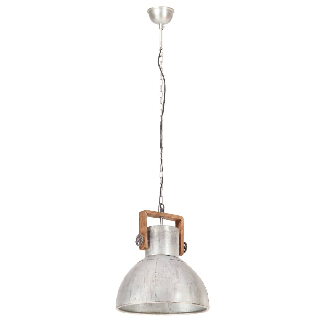 Industrial Hanging Lamp 25 W Silver Round 40 cm E27- Lamps - HomeShopIreland - Home Shop Ireland - Lamps - Industrial Hanging Lamp 25 W Silver Round 40 cm E27