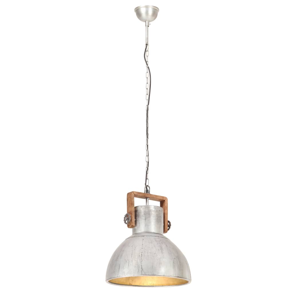 Industrial Hanging Lamp 25 W Silver Round 40 cm E27- Lamps - HomeShopIreland - Home Shop Ireland - Lamps - Industrial Hanging Lamp 25 W Silver Round 40 cm E27