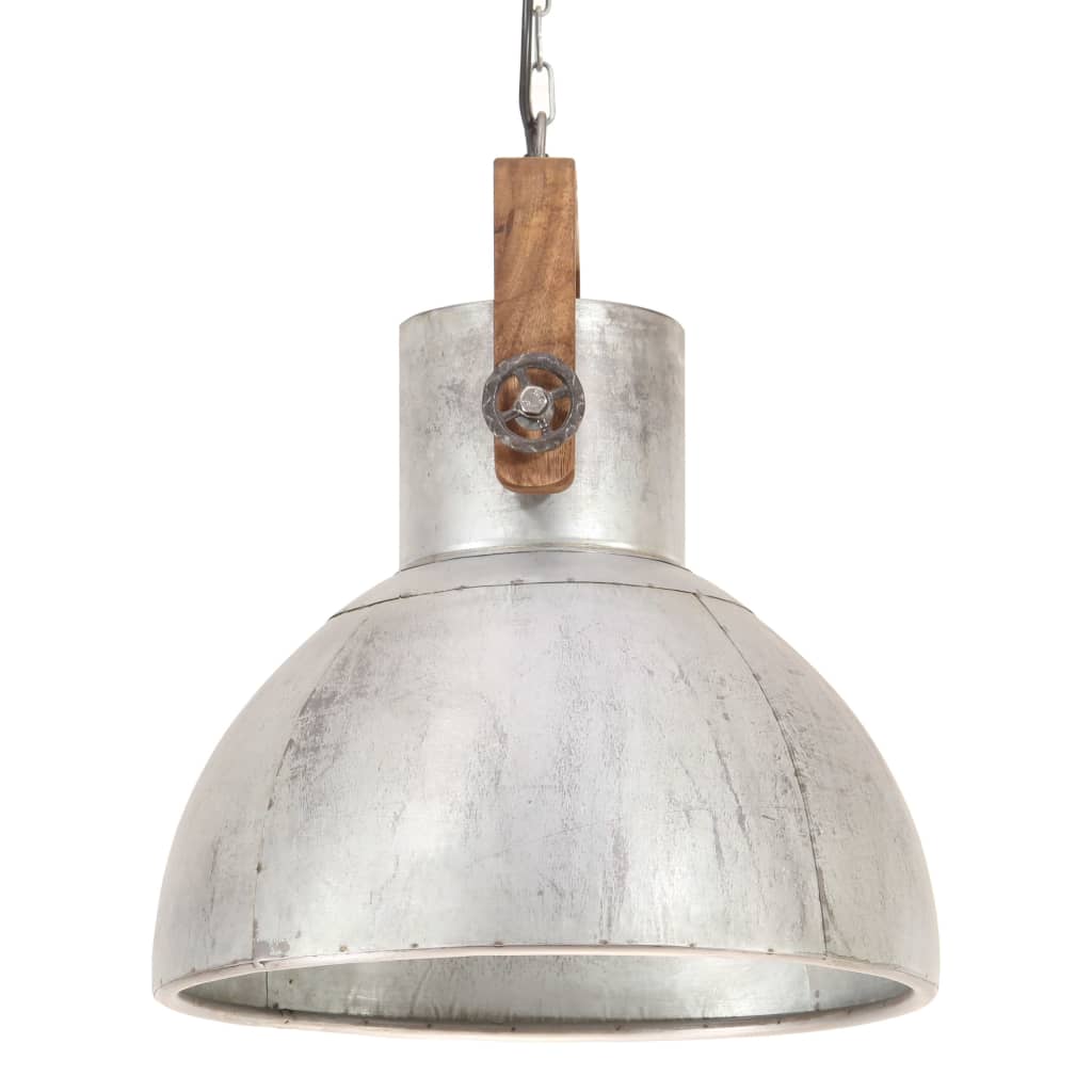 Industrial Hanging Lamp 25 W Silver Round 40 cm E27- Lamps - HomeShopIreland - Home Shop Ireland - Lamps - Industrial Hanging Lamp 25 W Silver Round 40 cm E27