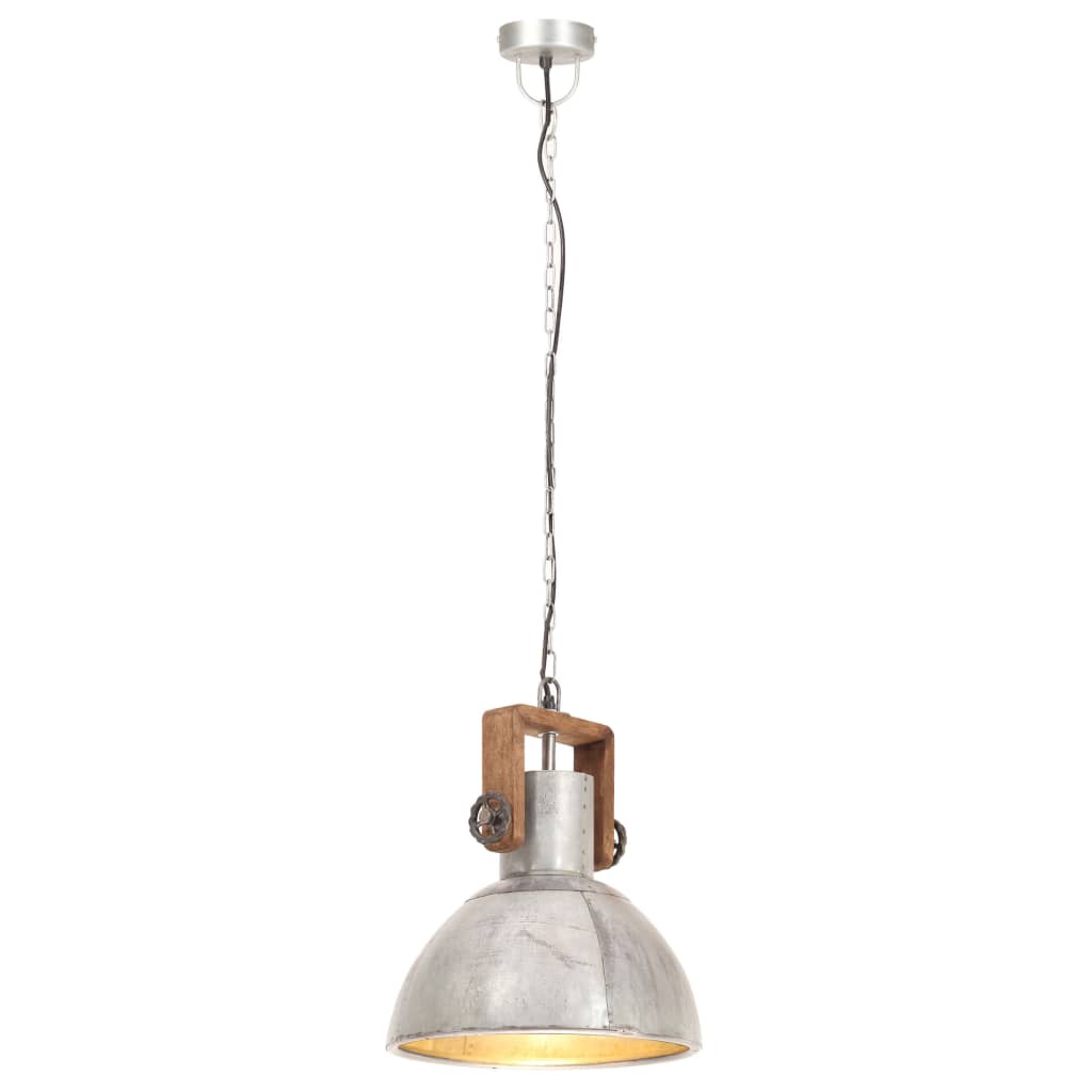Industrial Hanging Lamp 25 W Silver Round 30 cm E27- Lamps - HomeShopIreland - Home Shop Ireland - Lamps - Industrial Hanging Lamp 25 W Silver Round 30 cm E27