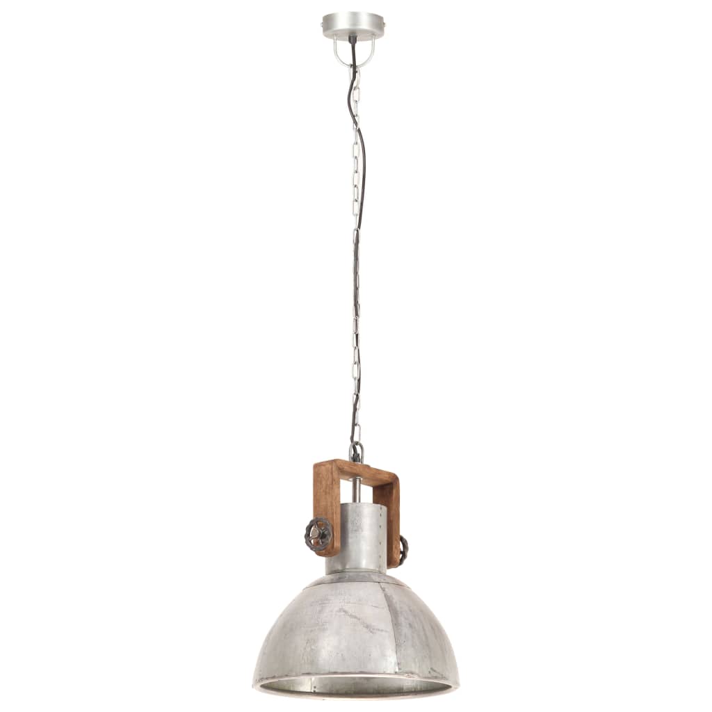Industrial Hanging Lamp 25 W Silver Round 30 cm E27- Lamps - HomeShopIreland - Home Shop Ireland - Lamps - Industrial Hanging Lamp 25 W Silver Round 30 cm E27