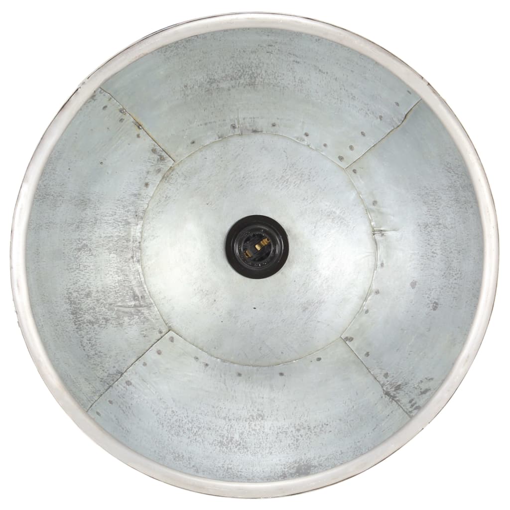 Industrial Hanging Lamp 25 W Silver Round 30 cm E27- Lamps - HomeShopIreland - Home Shop Ireland - Lamps - Industrial Hanging Lamp 25 W Silver Round 30 cm E27