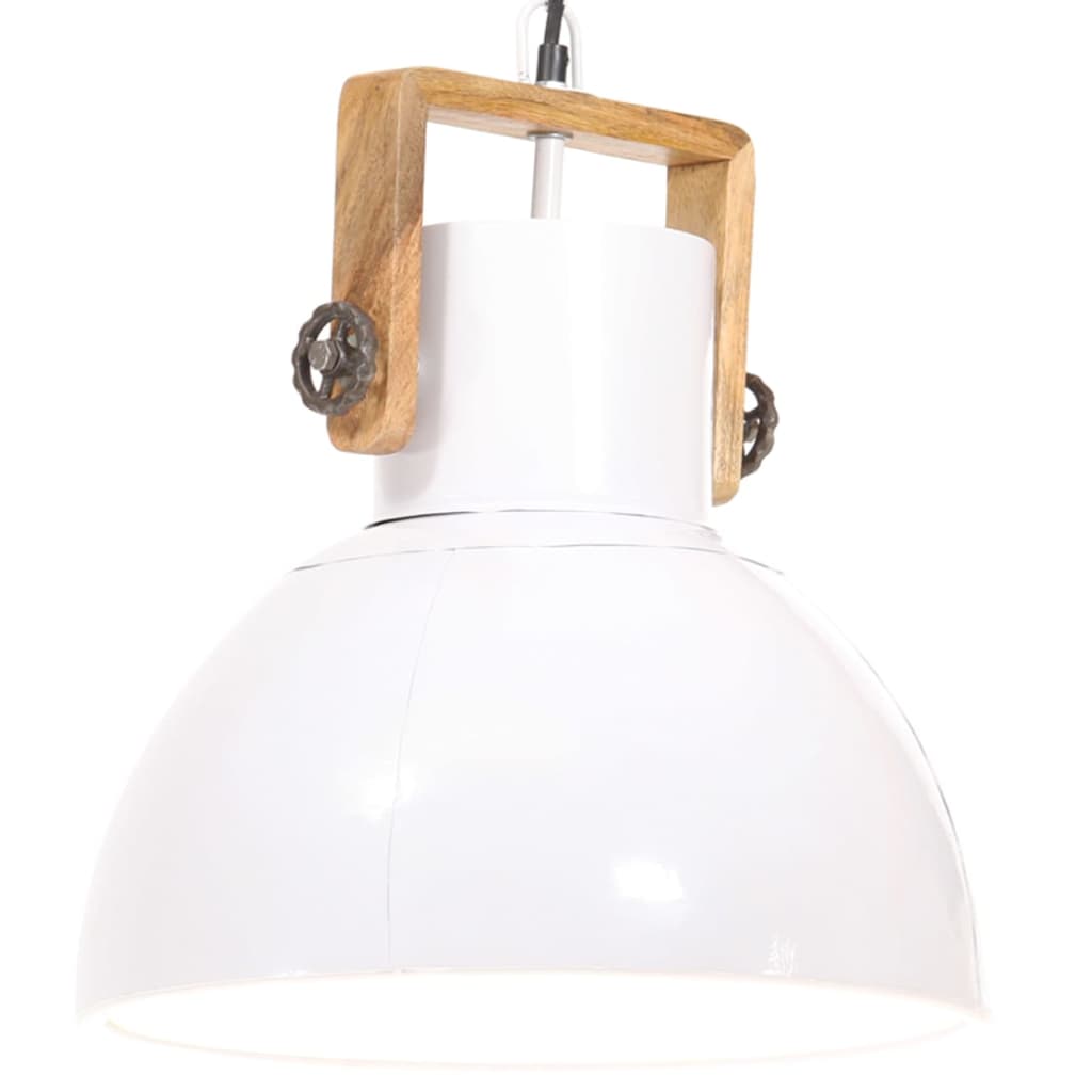 Industrial Hanging Lamp 25 W White Round 40 cm E27- Lamps - HomeShopIreland - Home Shop Ireland - Lamps - Industrial Hanging Lamp 25 W White Round 40 cm E27