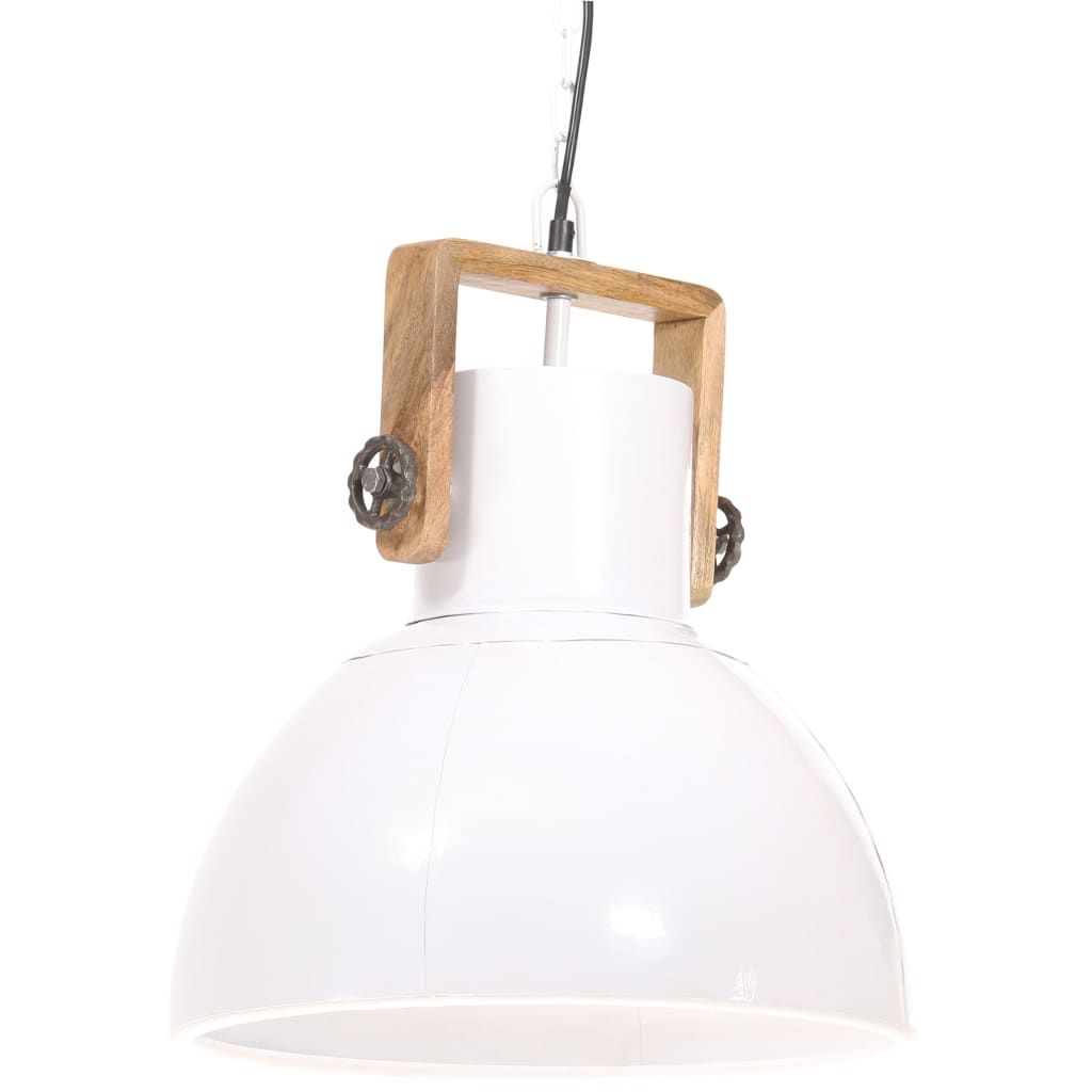 Industrial Hanging Lamp 25 W White Round 40 cm E27- Lamps - HomeShopIreland - Home Shop Ireland - Lamps - Industrial Hanging Lamp 25 W White Round 40 cm E27