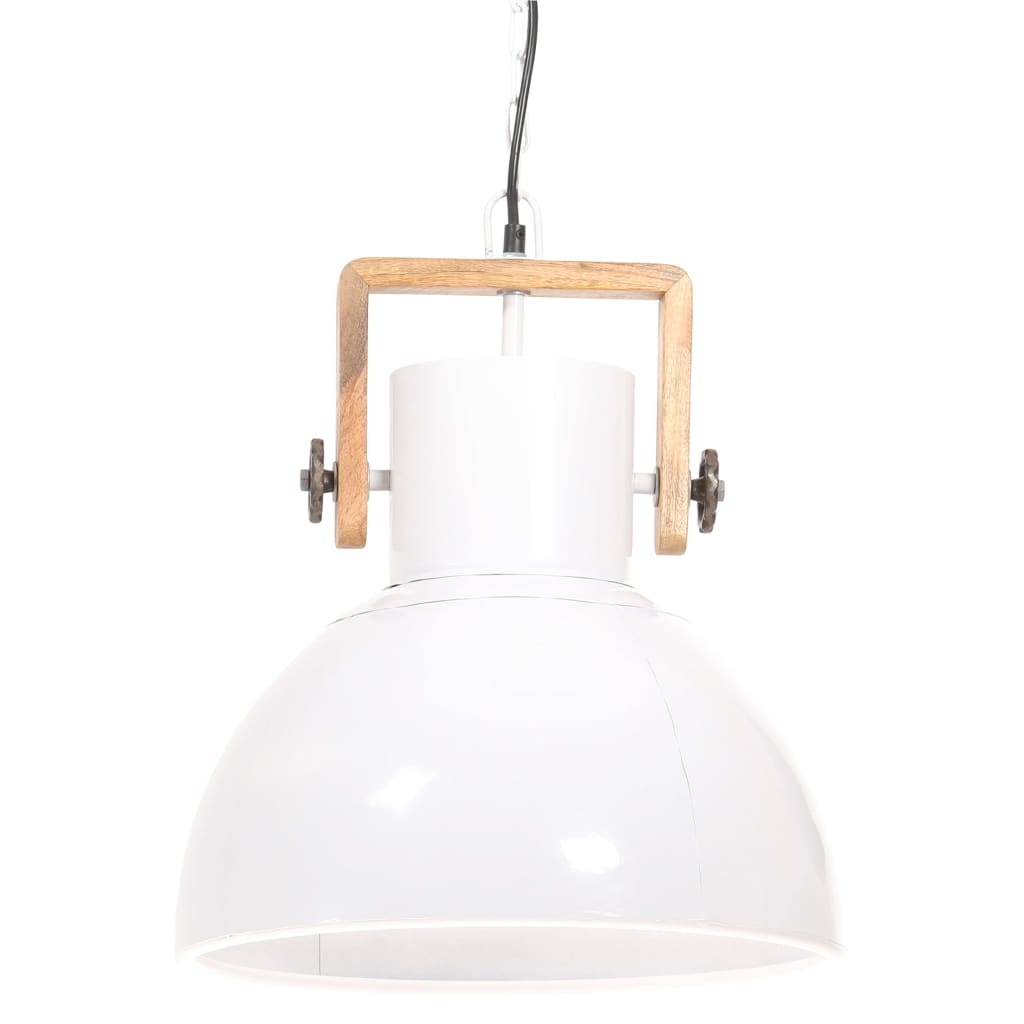 Industrial Hanging Lamp 25 W White Round 40 cm E27- Lamps - HomeShopIreland - Home Shop Ireland - Lamps - Industrial Hanging Lamp 25 W White Round 40 cm E27