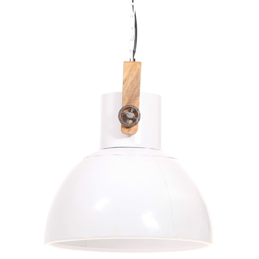 Industrial Hanging Lamp 25 W White Round 40 cm E27- Lamps - HomeShopIreland - Home Shop Ireland - Lamps - Industrial Hanging Lamp 25 W White Round 40 cm E27