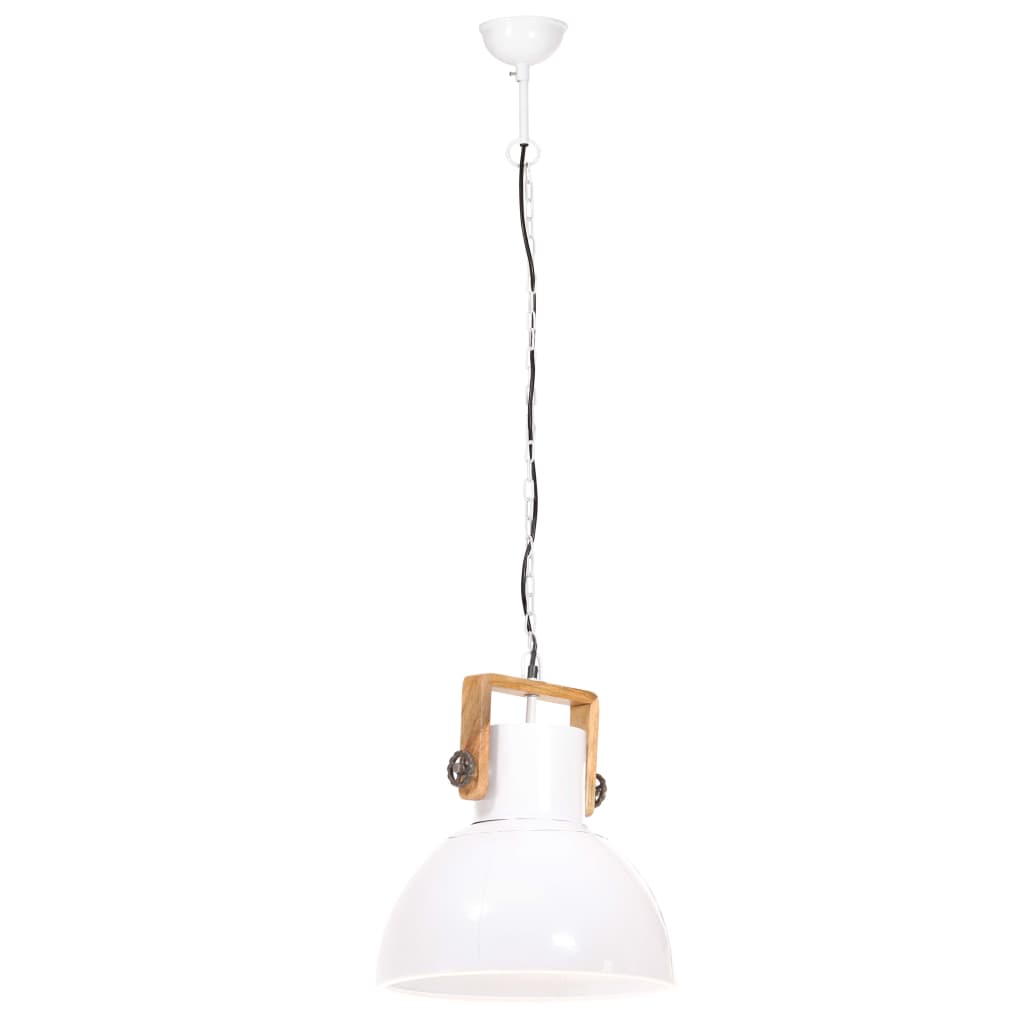 Industrial Hanging Lamp 25 W White Round 40 cm E27- Lamps - HomeShopIreland - Home Shop Ireland - Lamps - Industrial Hanging Lamp 25 W White Round 40 cm E27