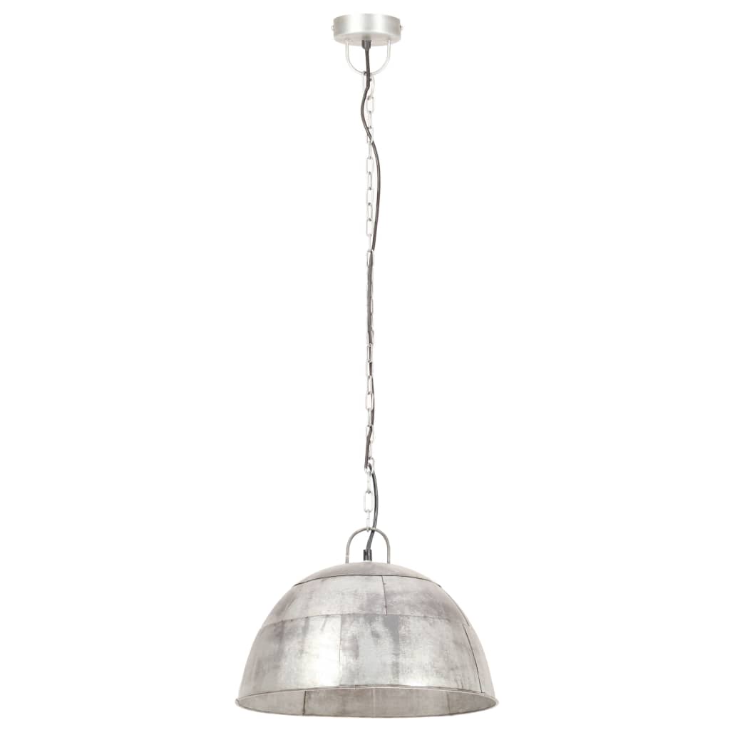 Industrial Vintage Hanging Lamp 25 W Silver Round 41 cm E27- Lamps - HomeShopIreland - Home Shop Ireland - Lamps - Industrial Vintage Hanging Lamp 25 W Silver Round 41 cm E27