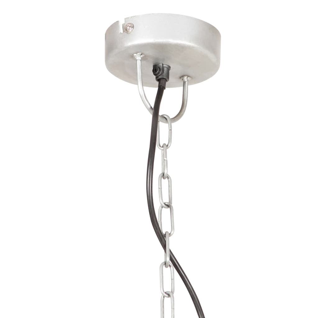 Industrial Vintage Hanging Lamp 25 W Silver Round 41 cm E27- Lamps - HomeShopIreland - Home Shop Ireland - Lamps - Industrial Vintage Hanging Lamp 25 W Silver Round 41 cm E27