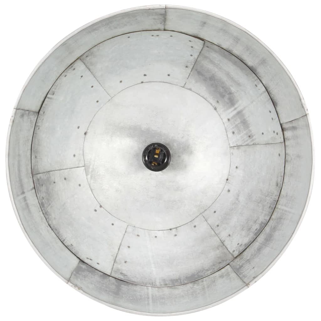 Industrial Vintage Hanging Lamp 25 W Silver Round 41 cm E27- Lamps - HomeShopIreland - Home Shop Ireland - Lamps - Industrial Vintage Hanging Lamp 25 W Silver Round 41 cm E27