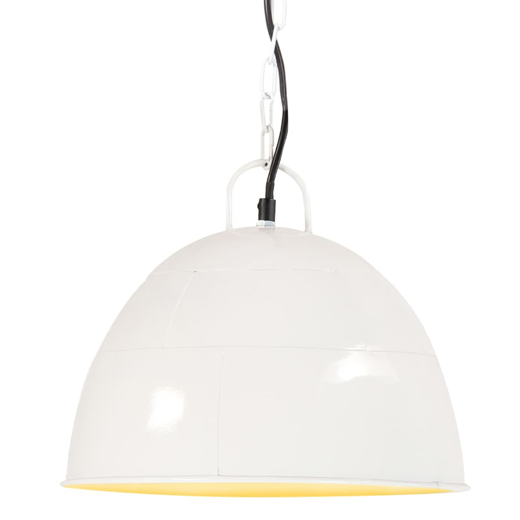 Industrial Vintage Hanging Lamp 25 W White Round 31 cm E27- Lamps - HomeShopIreland - Home Shop Ireland - Lamps - Industrial Vintage Hanging Lamp 25 W White Round 31 cm E27