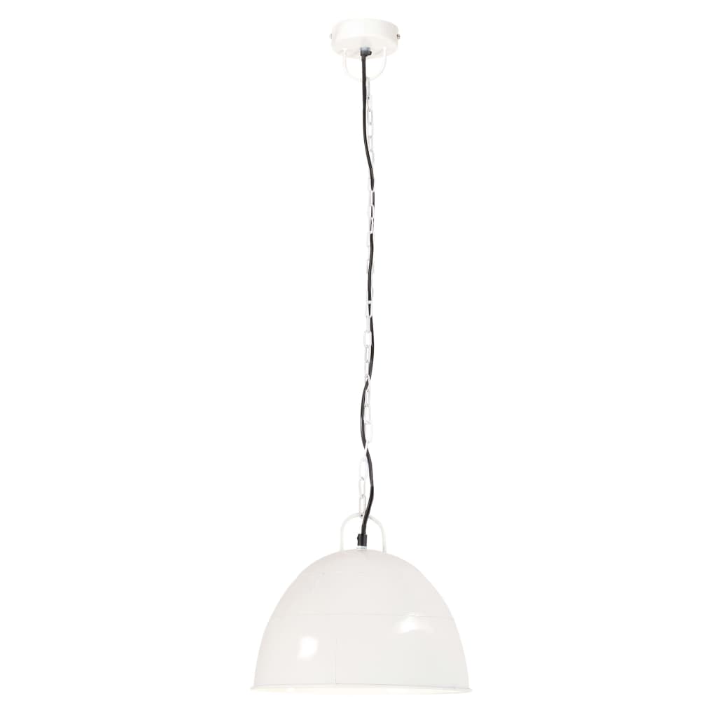 Industrial Vintage Hanging Lamp 25 W White Round 31 cm E27- Lamps - HomeShopIreland - Home Shop Ireland - Lamps - Industrial Vintage Hanging Lamp 25 W White Round 31 cm E27