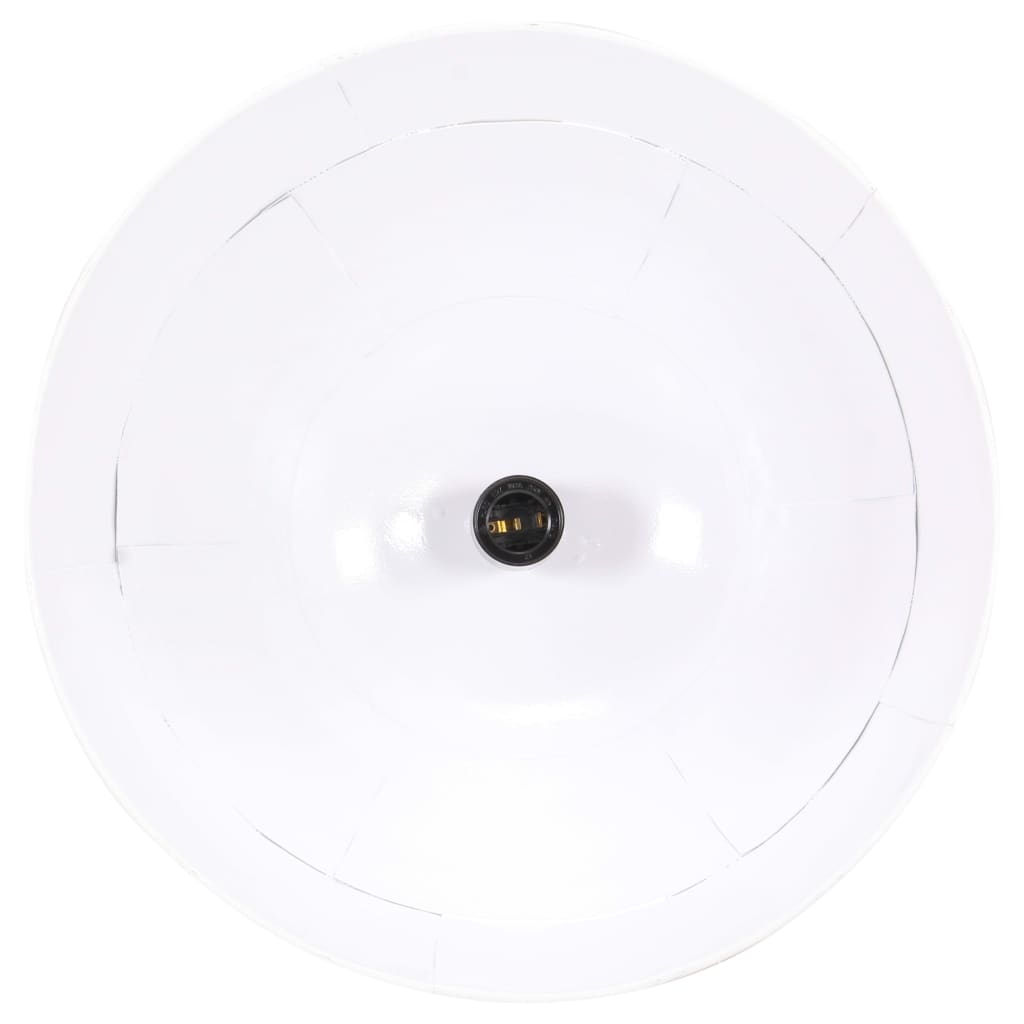 Industrial Vintage Hanging Lamp 25 W White Round 31 cm E27- Lamps - HomeShopIreland - Home Shop Ireland - Lamps - Industrial Vintage Hanging Lamp 25 W White Round 31 cm E27