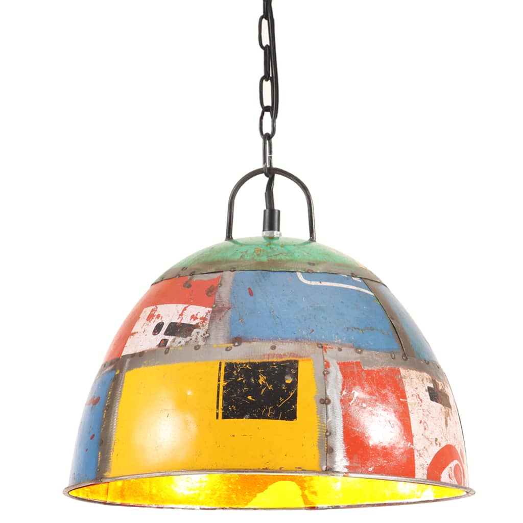 Industrial Vintage Hanging Lamp 25 W Multicolour Round 31cm E27- Lamps - HomeShopIreland - Home Shop Ireland - Lamps - Industrial Vintage Hanging Lamp 25 W Multicolour Round 31cm E27
