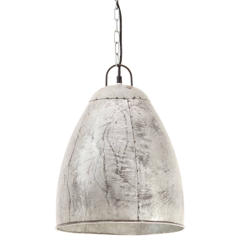 Industrial Hanging Lamp 25 W Silver Round 32 cm E27- Lamps - HomeShopIreland - Home Shop Ireland - Lamps - Industrial Hanging Lamp 25 W Silver Round 32 cm E27