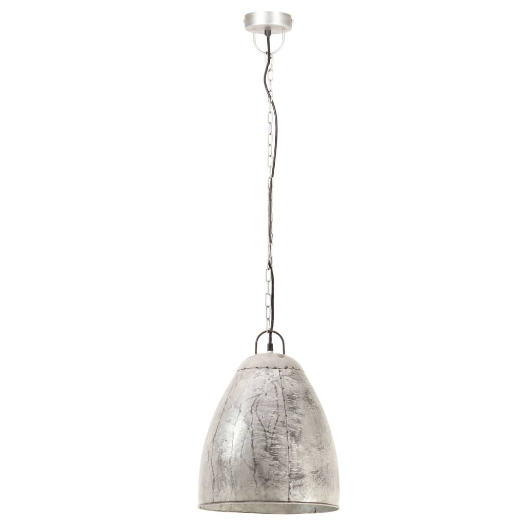 Industrial Hanging Lamp 25 W Silver Round 32 cm E27- Lamps - HomeShopIreland - Home Shop Ireland - Lamps - Industrial Hanging Lamp 25 W Silver Round 32 cm E27