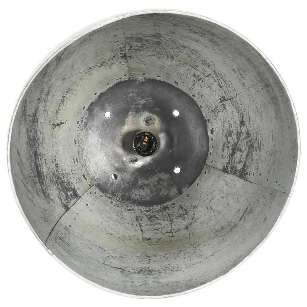 Industrial Hanging Lamp 25 W Silver Round 32 cm E27- Lamps - HomeShopIreland - Home Shop Ireland - Lamps - Industrial Hanging Lamp 25 W Silver Round 32 cm E27