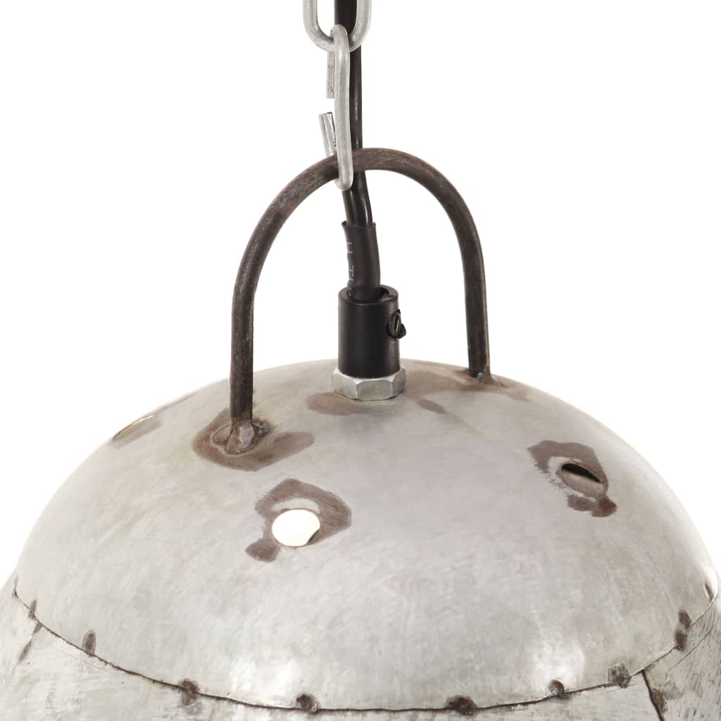 Industrial Hanging Lamp 25 W Silver Round 32 cm E27- Lamps - HomeShopIreland - Home Shop Ireland - Lamps - Industrial Hanging Lamp 25 W Silver Round 32 cm E27
