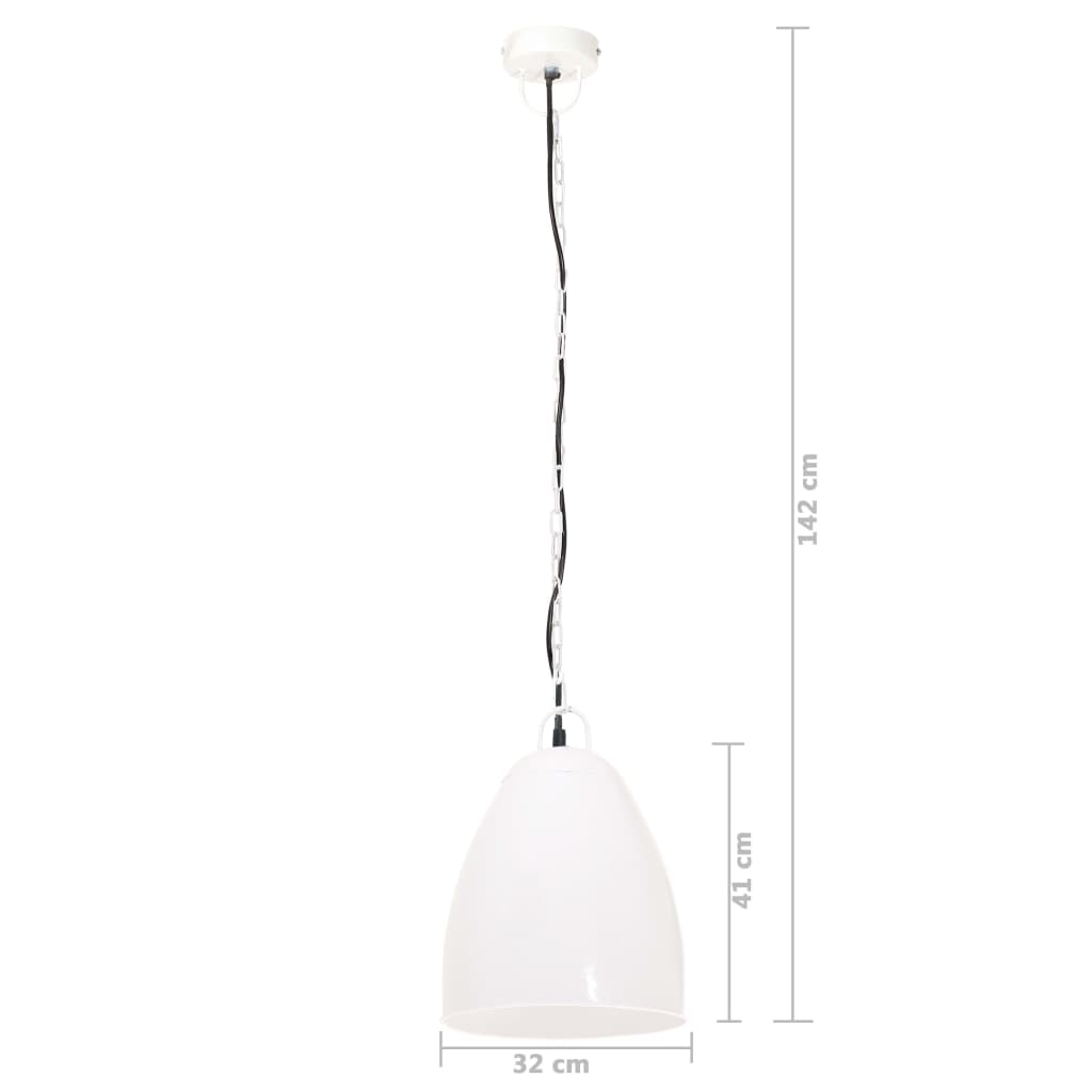 Industrial Hanging Lamp 25 W White Round 32 cm E27- Lamps - HomeShopIreland - Home Shop Ireland - Lamps - Industrial Hanging Lamp 25 W White Round 32 cm E27