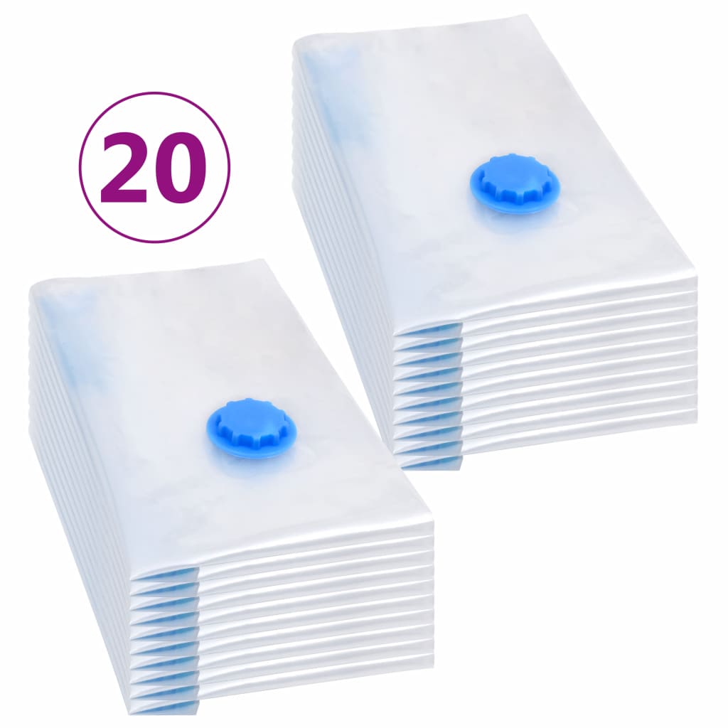 Vacuum Travel Storage Bags Clothing Bags 60x40 cm 20 pcs- Household Storage Bags - HomeShopIreland - Home Shop Ireland - Household Storage Bags - Vacuum Travel Storage Bags Clothing Bags 60x40 cm 20 pcs