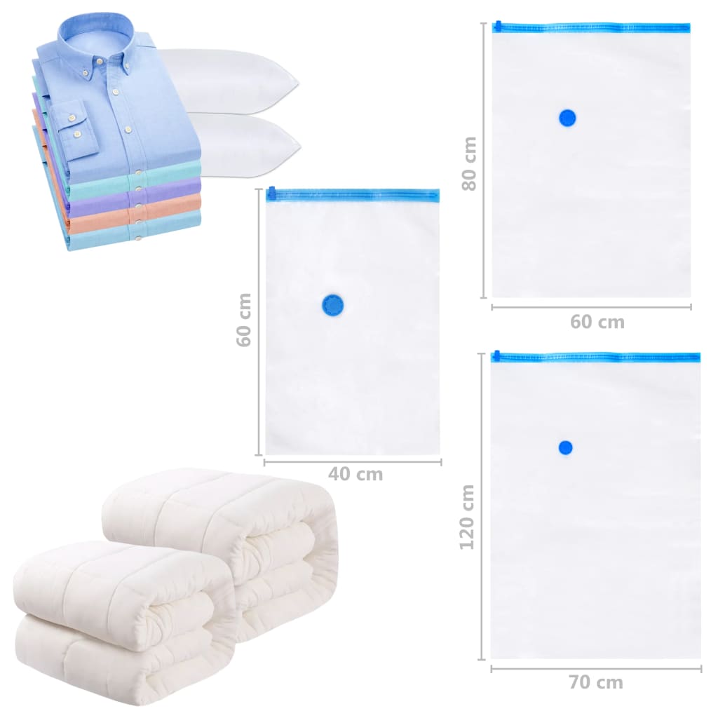 Vacuum Travel Storage Bags Clothing Bags 60x40 cm 20 pcs- Household Storage Bags - HomeShopIreland - Home Shop Ireland - Household Storage Bags - Vacuum Travel Storage Bags Clothing Bags 60x40 cm 20 pcs