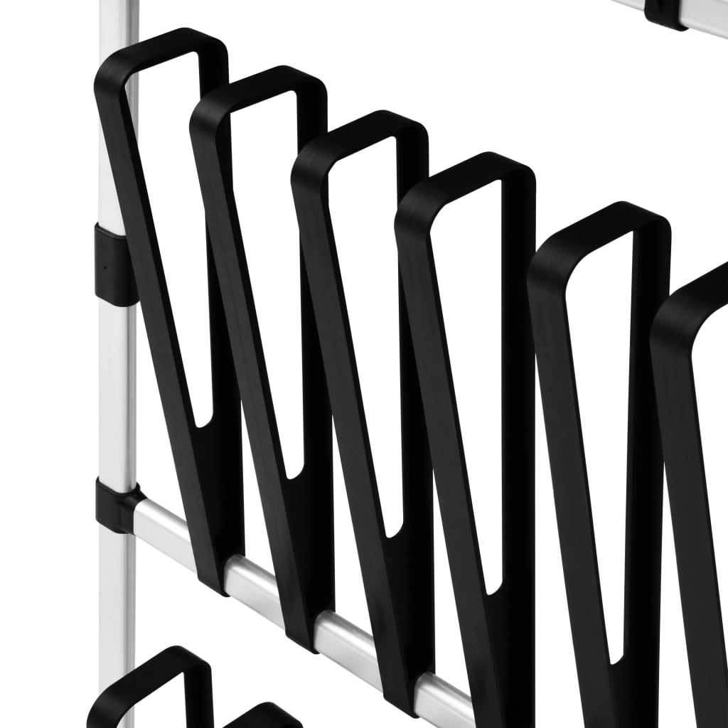 Telescopic Shoe Rack with Rods Aluminium- Shoe Racks & Organisers - HomeShopIreland - Home Shop Ireland - Shoe Racks & Organisers - Telescopic Shoe Rack with Rods Aluminium