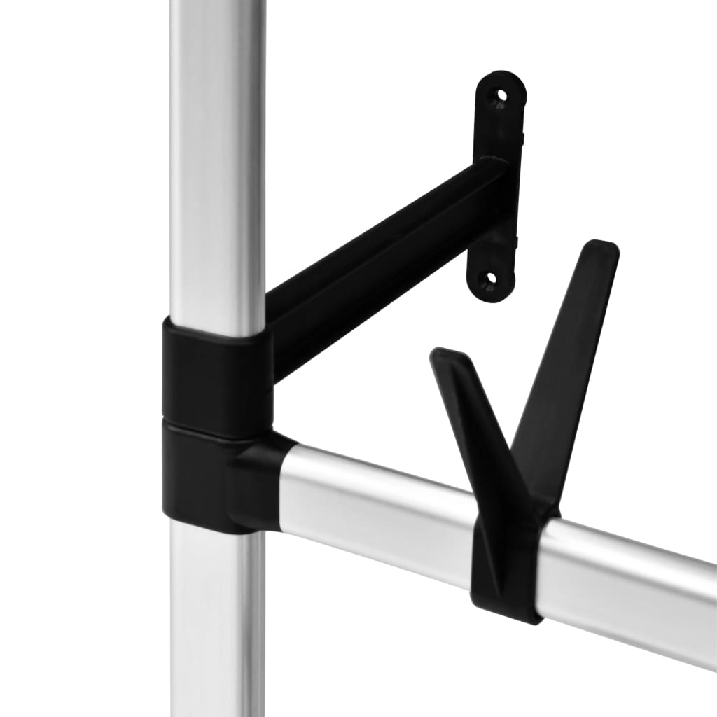 Telescopic Shoe Rack with Rods Aluminium- Shoe Racks & Organisers - HomeShopIreland - Home Shop Ireland - Shoe Racks & Organisers - Telescopic Shoe Rack with Rods Aluminium