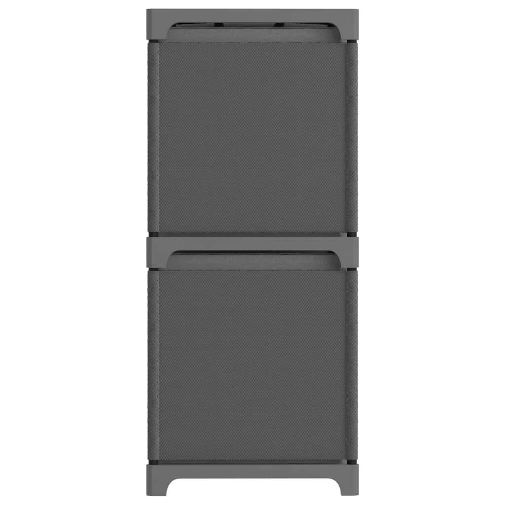 4-Cube Display Shelf with Boxes Grey 69x30x72.5 cm Fabric- Bookcases & Standing Shelves - HomeShopIreland - Home Shop Ireland - Bookcases & Standing Shelves - 4-Cube Display Shelf with Boxes Grey 69x30x72.5 cm Fabric