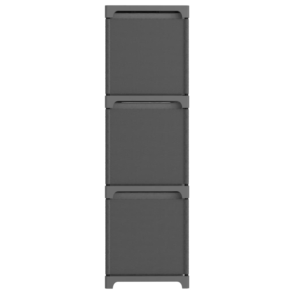 9-Cube Display Shelf with Boxes Grey 103x30x107.5 cm Fabric- Bookcases & Standing Shelves - HomeShopIreland - Home Shop Ireland - Bookcases & Standing Shelves - 9-Cube Display Shelf with Boxes Grey 103x30x107.5 cm Fabric