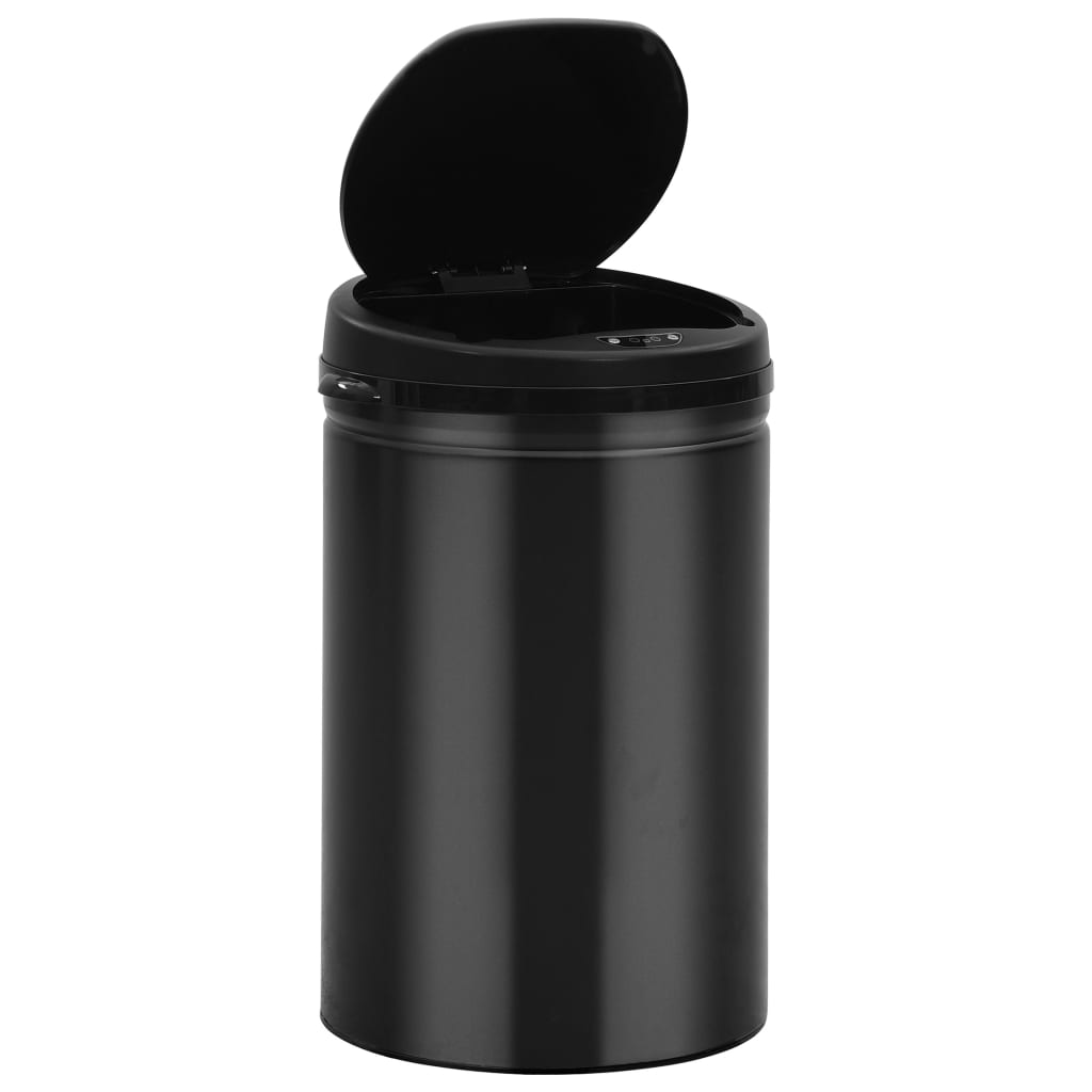 Automatic Sensor Dustbin 30 L Carbon Steel Black- Rubbish Bins & Waste Paper Baskets - HomeShopIreland - Home Shop Ireland - Rubbish Bins & Waste Paper Baskets - Automatic Sensor Dustbin 30 L Carbon Steel Black