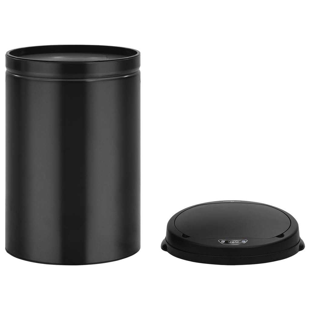 Automatic Sensor Dustbin 30 L Carbon Steel Black- Rubbish Bins & Waste Paper Baskets - HomeShopIreland - Home Shop Ireland - Rubbish Bins & Waste Paper Baskets - Automatic Sensor Dustbin 30 L Carbon Steel Black