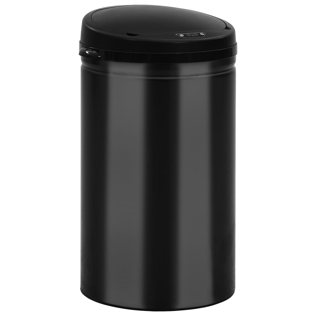 Automatic Sensor Dustbin 40 L Carbon Steel Black- Rubbish Bins & Waste Paper Baskets - HomeShopIreland - Home Shop Ireland - Rubbish Bins & Waste Paper Baskets - Automatic Sensor Dustbin 40 L Carbon Steel Black