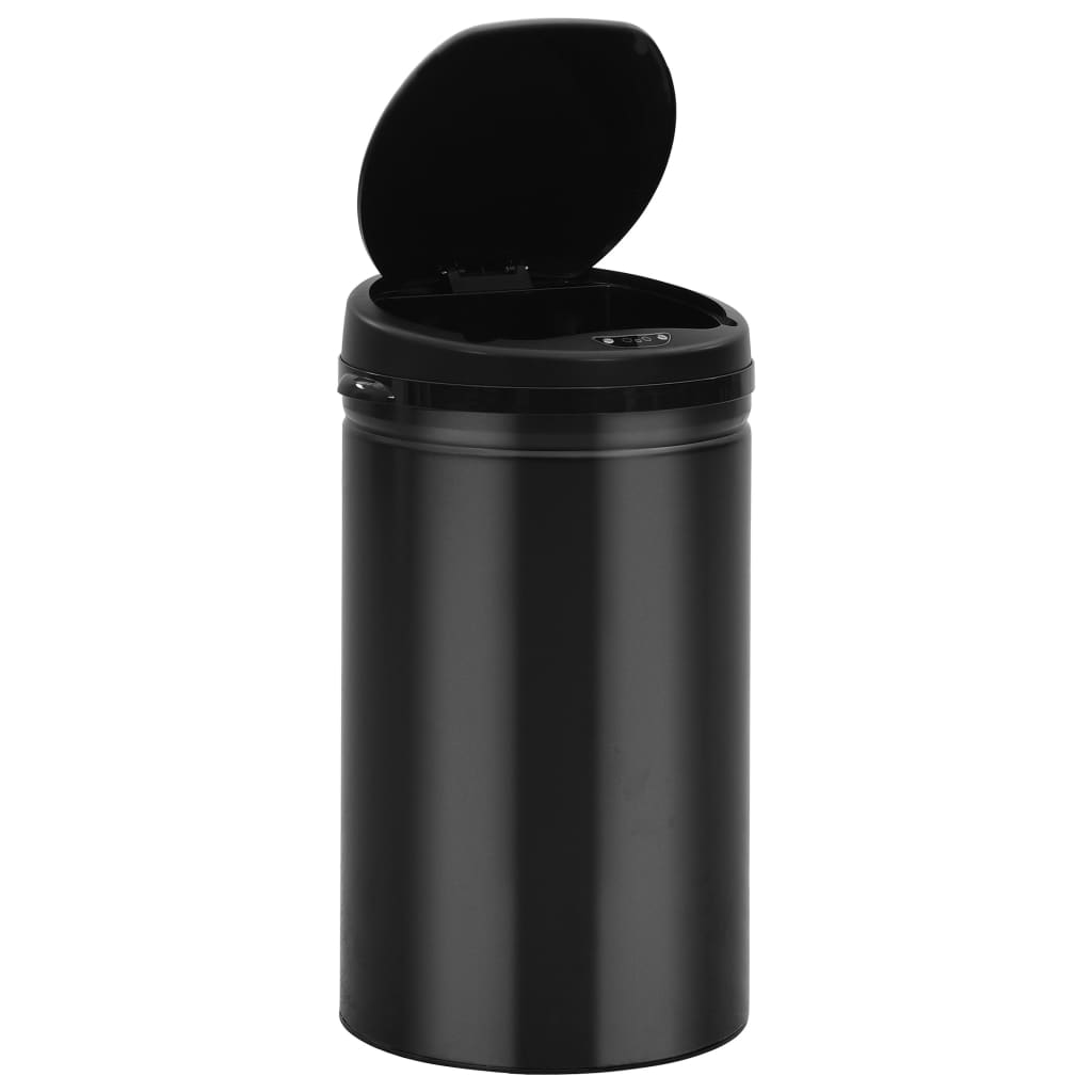 Automatic Sensor Dustbin 40 L Carbon Steel Black- Rubbish Bins & Waste Paper Baskets - HomeShopIreland - Home Shop Ireland - Rubbish Bins & Waste Paper Baskets - Automatic Sensor Dustbin 40 L Carbon Steel Black