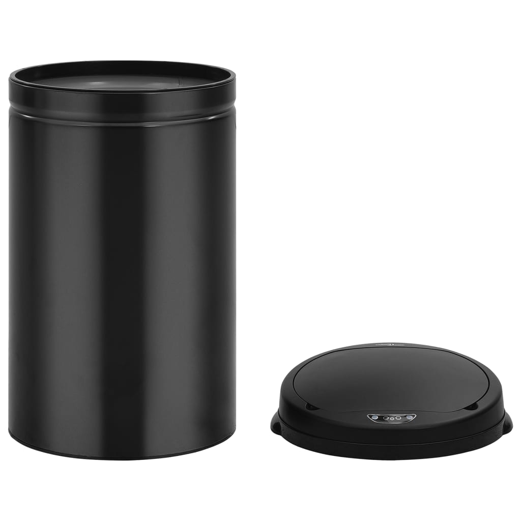 Automatic Sensor Dustbin 40 L Carbon Steel Black- Rubbish Bins & Waste Paper Baskets - HomeShopIreland - Home Shop Ireland - Rubbish Bins & Waste Paper Baskets - Automatic Sensor Dustbin 40 L Carbon Steel Black