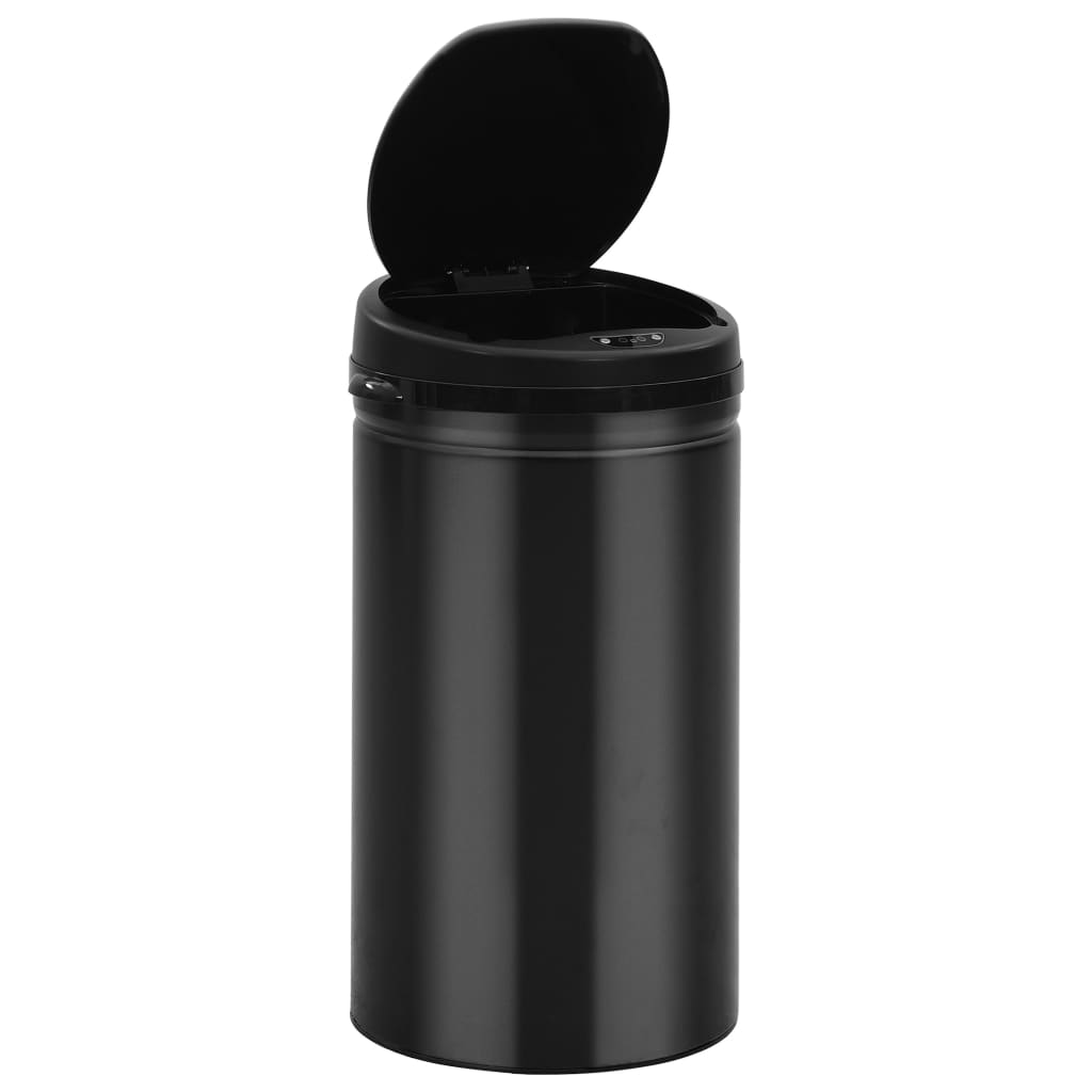 Automatic Sensor Dustbin 50 L Carbon Steel Black- Rubbish Bins & Waste Paper Baskets - HomeShopIreland - Home Shop Ireland - Rubbish Bins & Waste Paper Baskets - Automatic Sensor Dustbin 50 L Carbon Steel Black