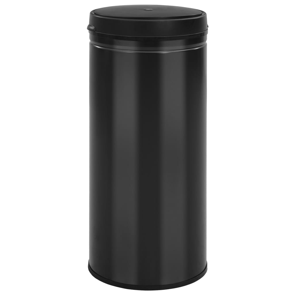 Automatic Sensor Dustbin 80 L Carbon Steel Black- Rubbish Bins & Waste Paper Baskets - HomeShopIreland - Home Shop Ireland - Rubbish Bins & Waste Paper Baskets - Automatic Sensor Dustbin 80 L Carbon Steel Black