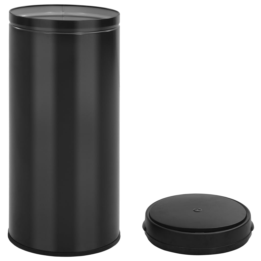 Automatic Sensor Dustbin 80 L Carbon Steel Black- Rubbish Bins & Waste Paper Baskets - HomeShopIreland - Home Shop Ireland - Rubbish Bins & Waste Paper Baskets - Automatic Sensor Dustbin 80 L Carbon Steel Black