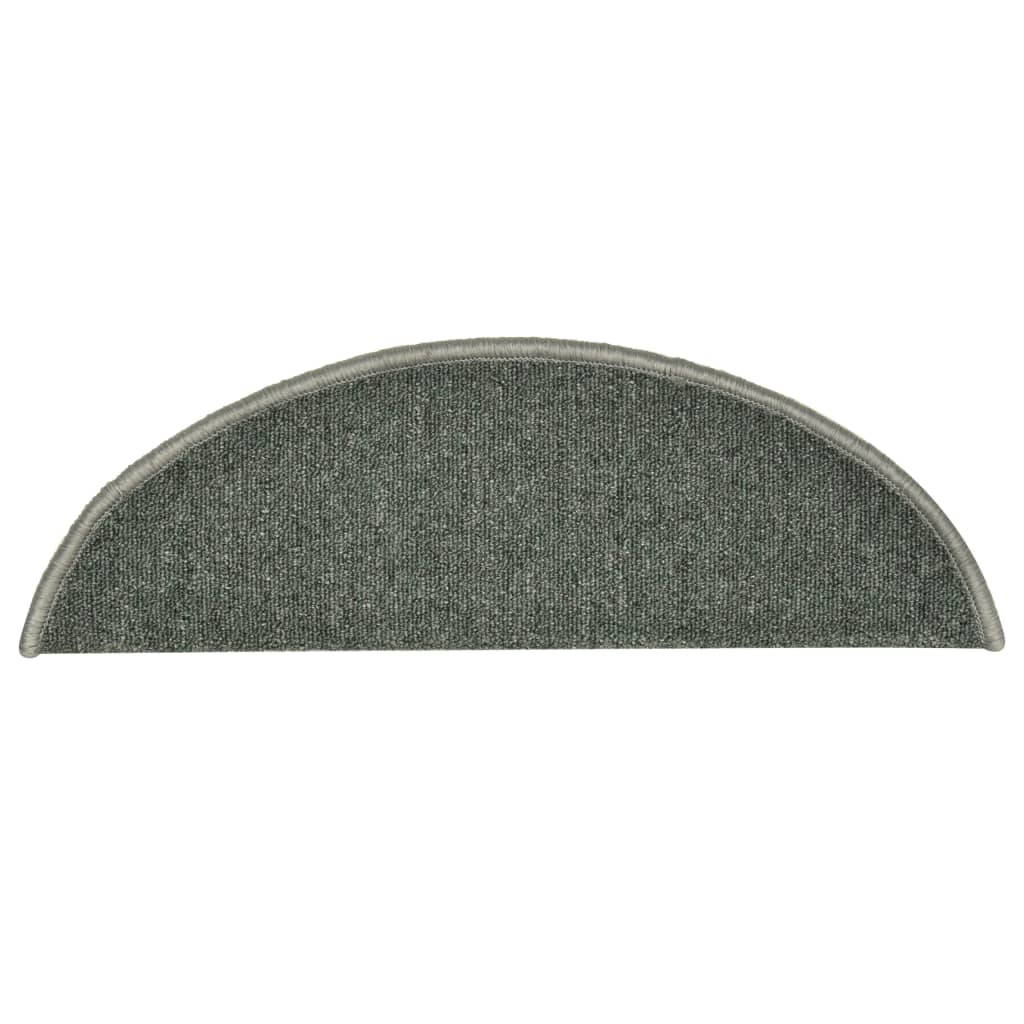 Carpet Stair Treads 15 pcs Dark Green 56x17x3 cm- Stair Treads - HomeShopIreland - Home Shop Ireland - Stair Treads - Carpet Stair Treads 15 pcs Dark Green 56x17x3 cm