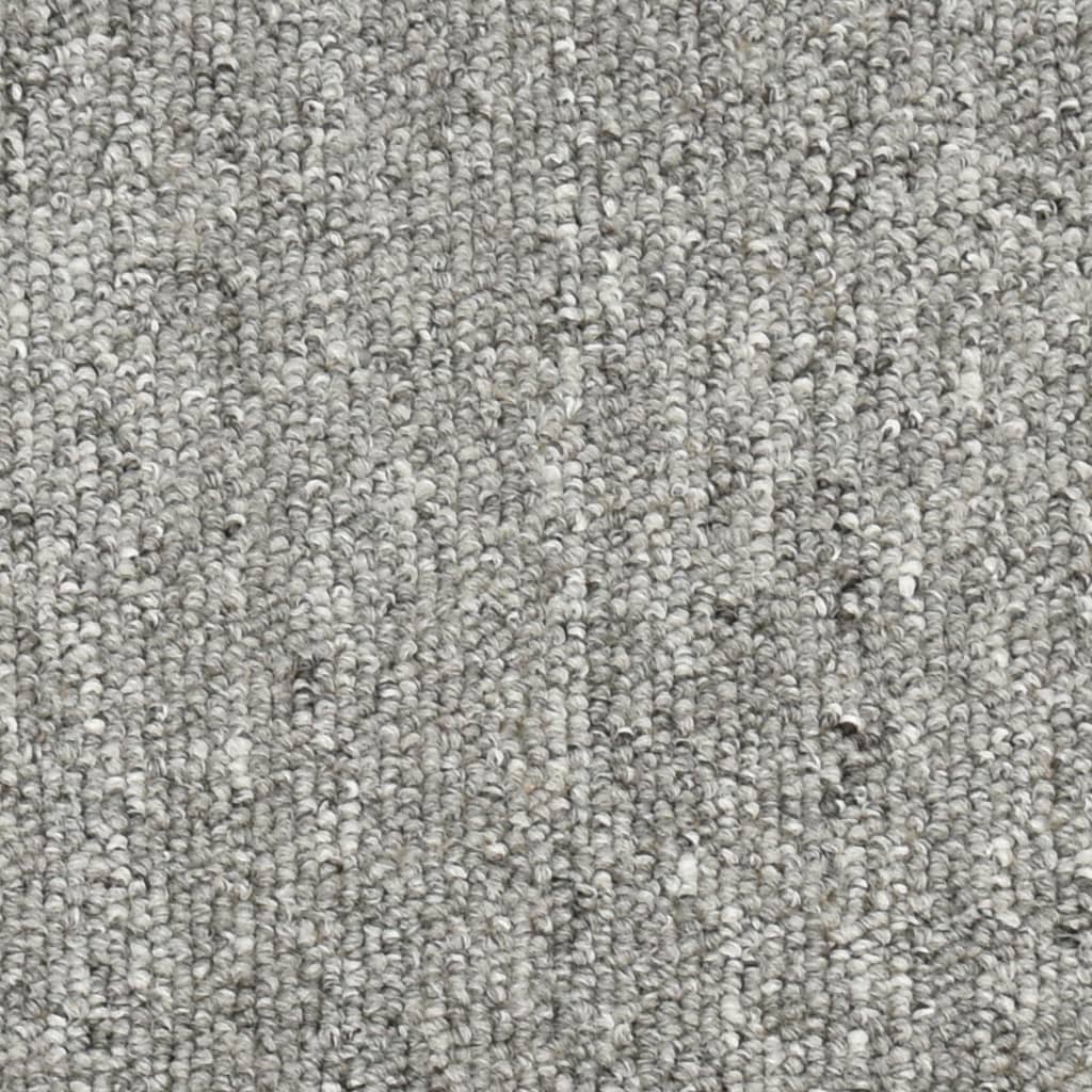 Carpet Stair Treads 15 pcs Light Grey 65x24x4 cm- Stair Treads - HomeShopIreland - Home Shop Ireland - Stair Treads - Carpet Stair Treads 15 pcs Light Grey 65x24x4 cm