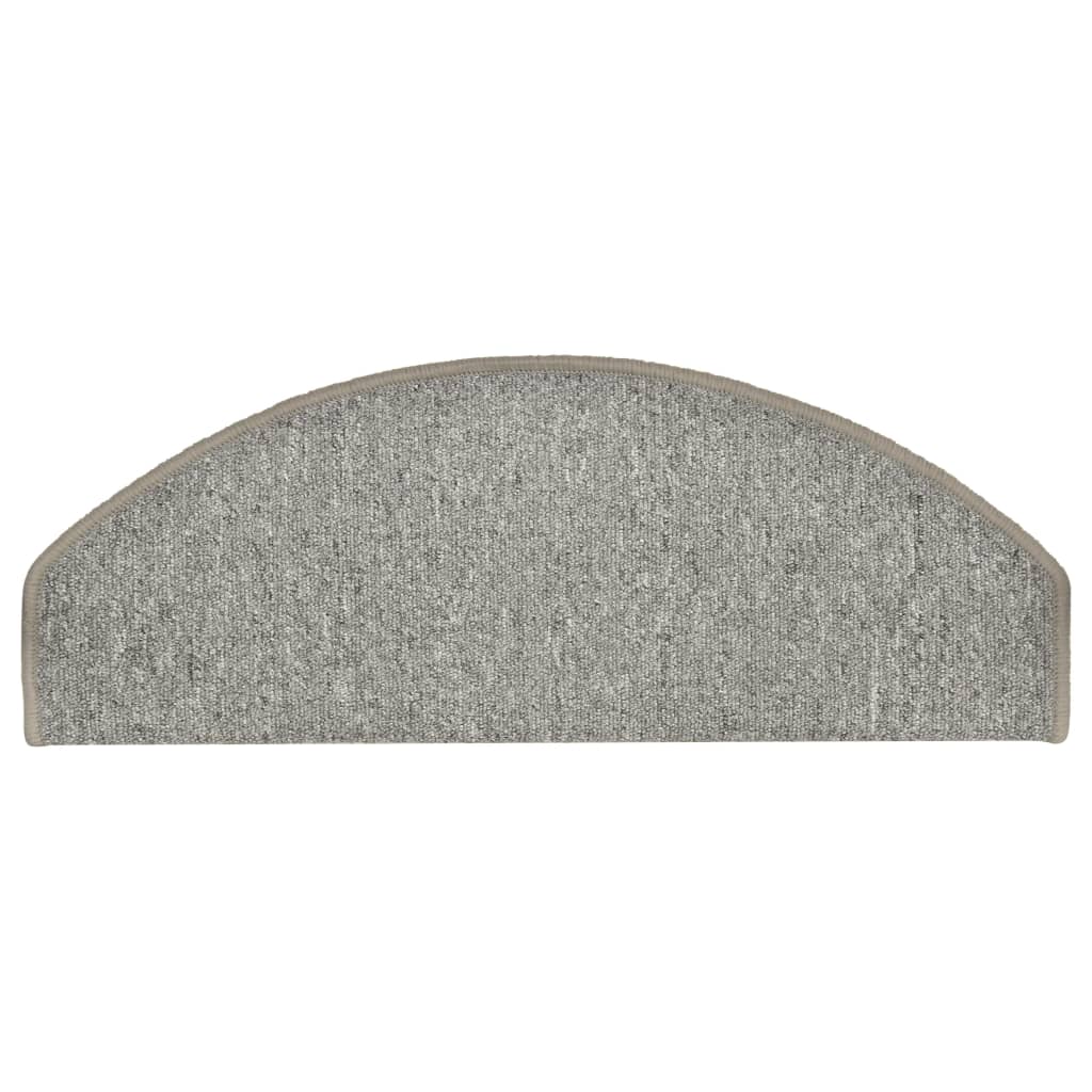 Carpet Stair Treads 15 pcs Light Grey 65x24x4 cm- Stair Treads - HomeShopIreland - Home Shop Ireland - Stair Treads - Carpet Stair Treads 15 pcs Light Grey 65x24x4 cm