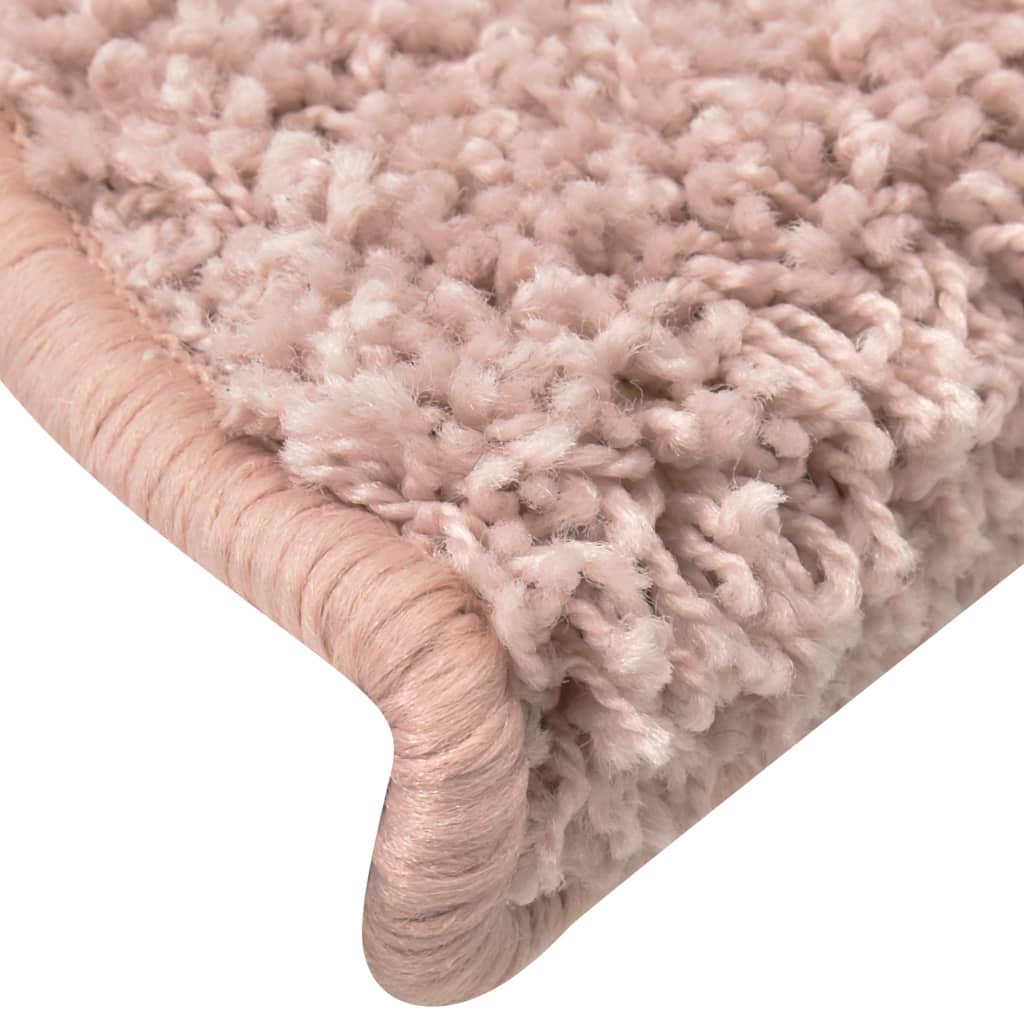 Carpet Stair Treads 15 pcs Light Pink 65x21x4 cm- Stair Treads - HomeShopIreland - Home Shop Ireland - Stair Treads - Carpet Stair Treads 15 pcs Light Pink 65x21x4 cm