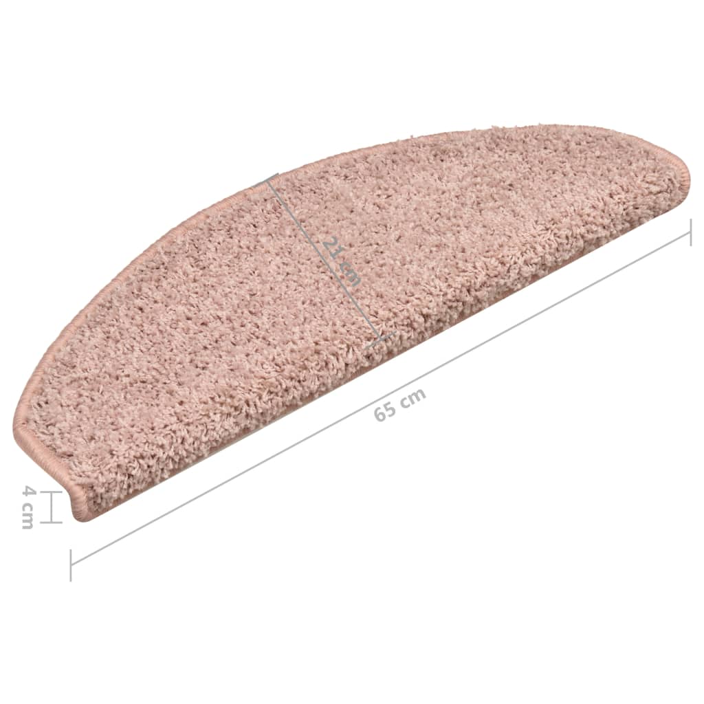 Carpet Stair Treads 15 pcs Light Pink 65x21x4 cm- Stair Treads - HomeShopIreland - Home Shop Ireland - Stair Treads - Carpet Stair Treads 15 pcs Light Pink 65x21x4 cm