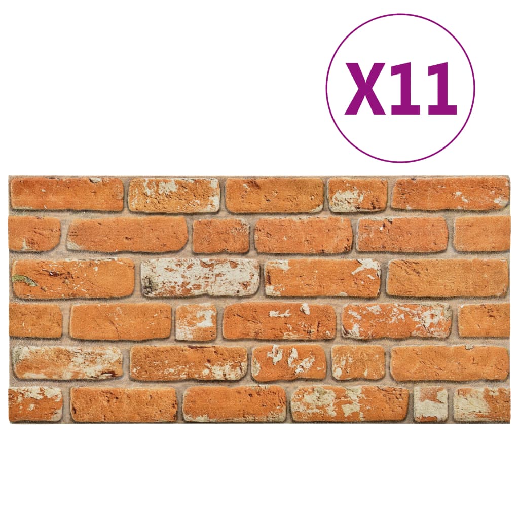 3D Wall Panels with Light Brown Brick Design 11 pcs EPS- Wall Panelling - HomeShopIreland - Home Shop Ireland - Wall Panelling - 3D Wall Panels with Light Brown Brick Design 11 pcs EPS