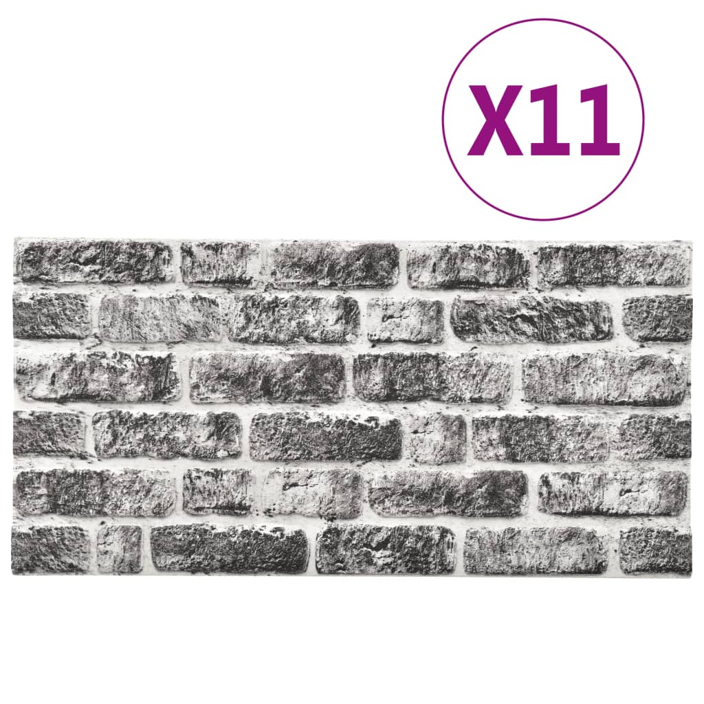 3D Wall Panels with Dark Grey Brick Design 11 pcs EPS- Wall Panelling - HomeShopIreland - Home Shop Ireland - Wall Panelling - 3D Wall Panels with Dark Grey Brick Design 11 pcs EPS
