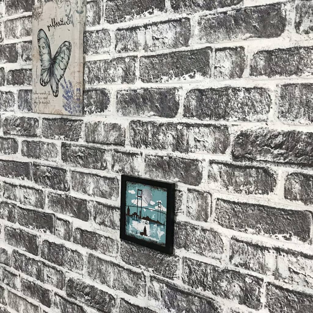 3D Wall Panels with Dark Grey Brick Design 11 pcs EPS- Wall Panelling - HomeShopIreland - Home Shop Ireland - Wall Panelling - 3D Wall Panels with Dark Grey Brick Design 11 pcs EPS