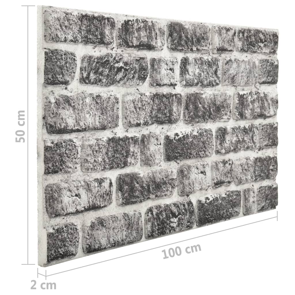 3D Wall Panels with Dark Grey Brick Design 11 pcs EPS- Wall Panelling - HomeShopIreland - Home Shop Ireland - Wall Panelling - 3D Wall Panels with Dark Grey Brick Design 11 pcs EPS