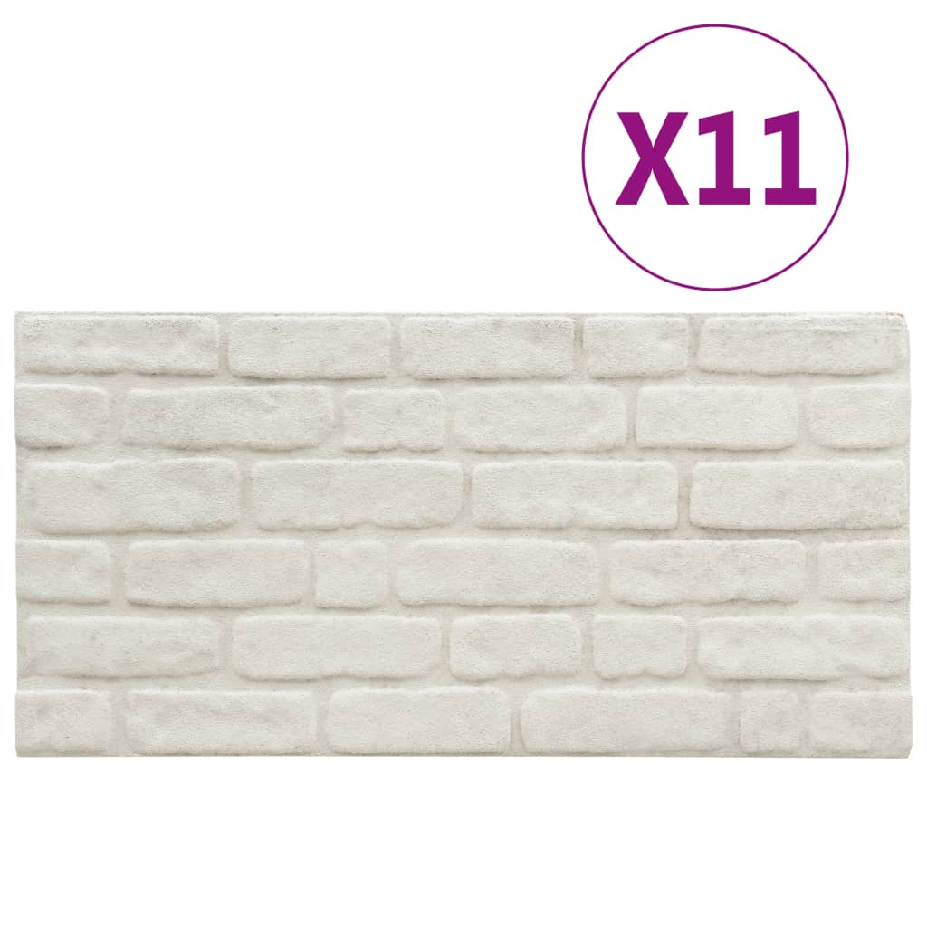 3D Wall Panels with White Brick Design 11 pcs EPS- Wall Panelling - HomeShopIreland - Home Shop Ireland - Wall Panelling - 3D Wall Panels with White Brick Design 11 pcs EPS